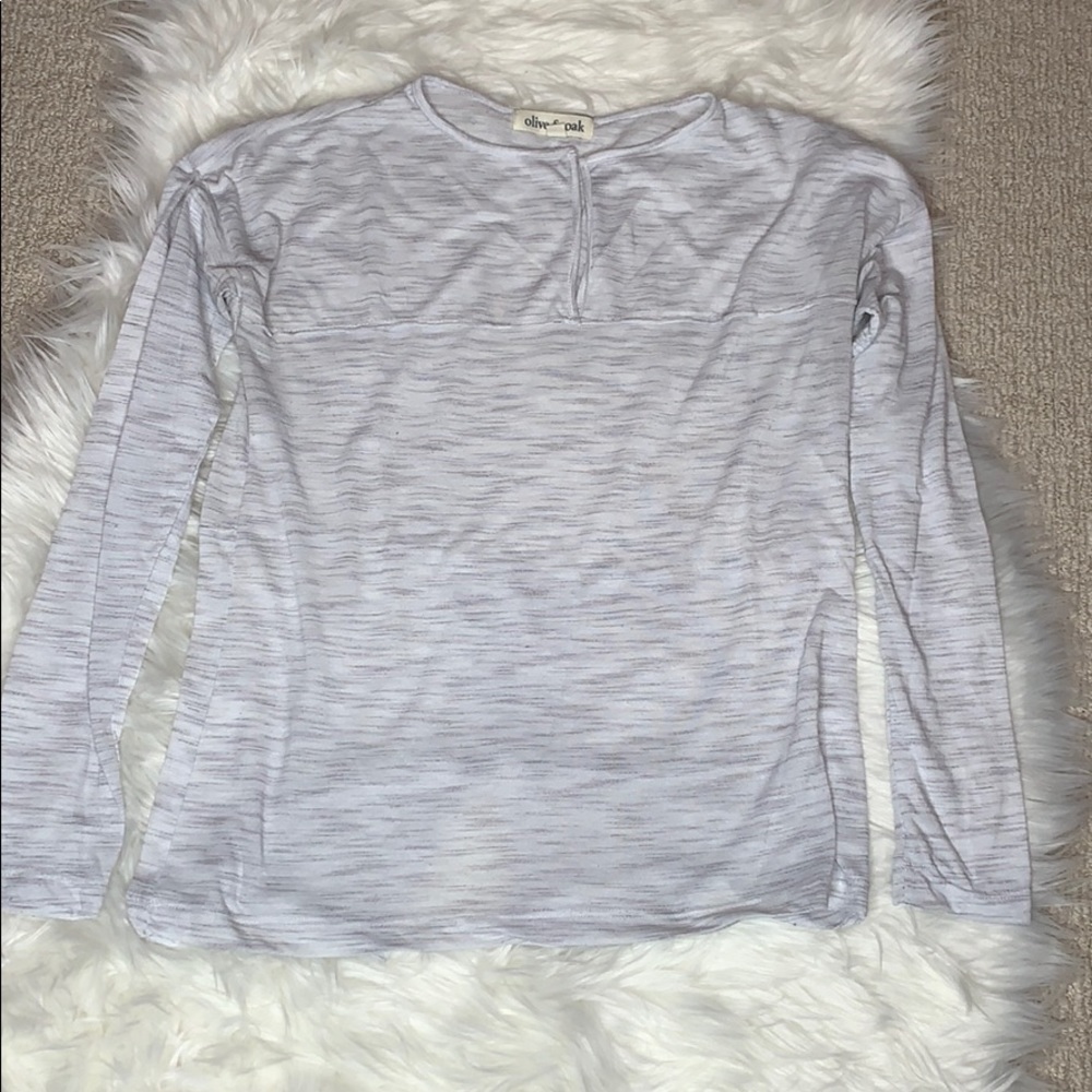 Olive & Oak Split Crossover Back Top